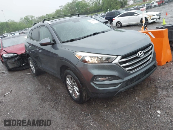 2018 Hyundai Tucson SEL with VIN KM8J3CA4XJU640429, listed as a IAAI auction lot 42063900 with 124,844 mi miles. Bid and sale history available at carsss.com. Image 1.