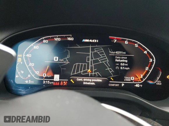 2020 BMW X3 M40i with VIN 5UXTY9C03L9C81167, listed as a Copart auction lot 85816284 with 42,211 mi miles and Salvage Title. Bid and sale history available at DreamBid. Image 9.