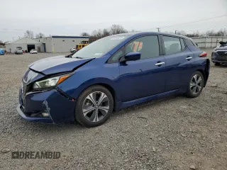 2021 Nissan LEAF SV with VIN 1N4AZ1CV4MC550786, listed as a Copart auction lot 51550835 with 52,782 mi miles and Salvage title. Bid and sale history available at DreamBid. Image 1.