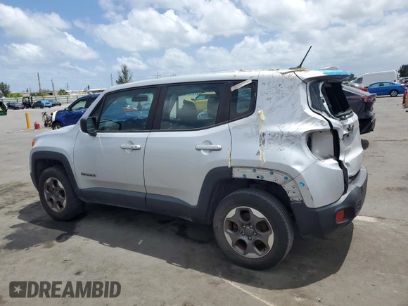 2016 Jeep Renegade Sport with VIN ZACCJBAT5GPD94436, listed as a Copart auction lot 54484285 with 0 mi miles and Salvage Title. Bid and sale history available at carsss.com. Image 2.