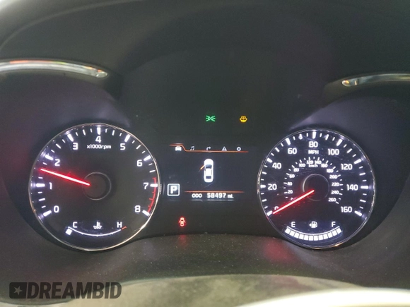 2014 Kia Forte EX with VIN KNAFZ4A86E5078656, listed as a Copart auction lot 52536195 with 58,497 mi miles and Salvage Title. Bid and sale history available at carsss.com. Image 9.