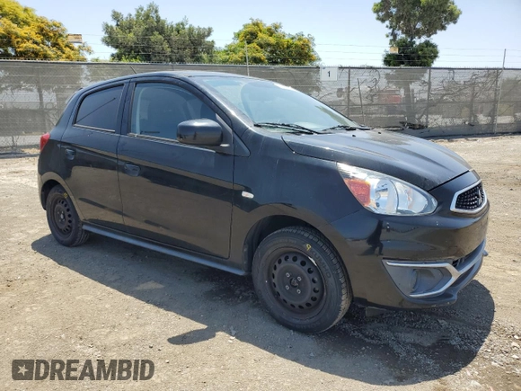 2017 Mitsubishi Mirage ES with VIN ML32A3HJ0HH020706, listed as a Copart auction lot 61858925 with 66,898 mi miles and Salvage title. Bid and sale history available at DreamBid. Image 4.
