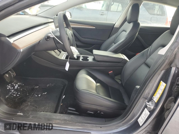 2023 Tesla Model 3 with VIN 5YJ3E1EA7PF417200, listed as a Copart auction lot 46475995 with 85,873 mi miles and Salvage Title. Bid and sale history available at DreamBid. Image 7.