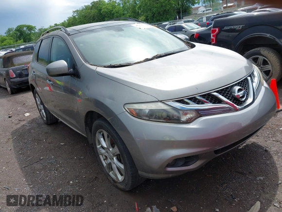 2012 Nissan Murano S with VIN JN8AZ1MU4CW101089, listed as a IAAI auction lot 42187857 with 203,616 mi miles and . Bid and sale history available at carsss.com. Image 1.