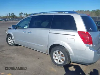 2008 Nissan Quest S z VIN 5N1BV28U08N119948, wystawiony jako IAAI lot #41738626 z przebiegiem 245 623 mil mil oraz . Historia ofert i sprzedaży dostępna na DreamBid. Obrazek 3.