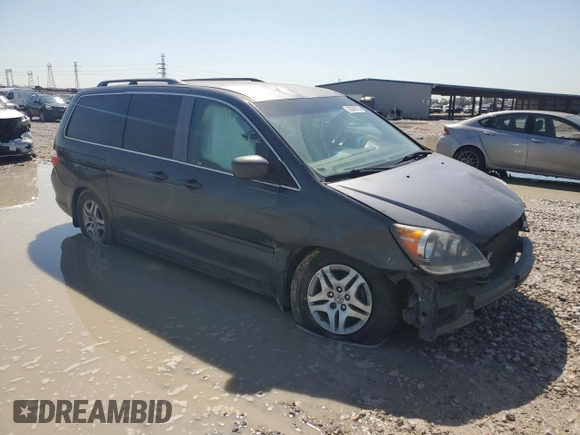 2005 Honda Odyssey EX with VIN 5FNRL38455B020843, listed as a Copart auction lot 50365725 with 235,321 mi miles and Salvage Title. Bid and sale history available at carsss.com. Image 4.