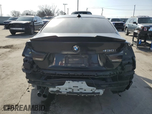 2019 BMW 4 Series 430i with VIN WBA4W3C57KAF92003, listed as a Copart auction lot 45332895 with 149,794 mi miles and Salvage title. Bid and sale history available at DreamBid. Image 6.