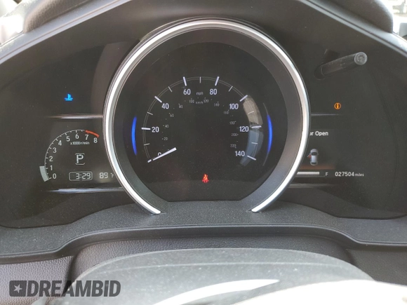 2019 Honda Fit EX with VIN 3HGGK5H80KM740455, listed as a Copart auction lot 61333505 with 27,504 mi miles and Salvage title. Bid and sale history available at DreamBid. Image 9.