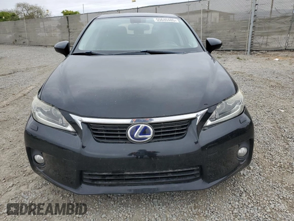 2011 Lexus CT 200h with VIN JTHKD5BH6B2029571, listed as a Copart auction lot 55640485 with 182,372 mi miles and Salvage Title. Bid and sale history available at DreamBid. Image 5.