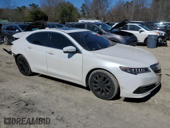 2015 Acura TLX with VIN 19UUB1F36FA015691, listed as a Copart auction lot 49980945 with 116,896 mi miles and Salvage Title. Bid and sale history available at carsss.com. Image 4.