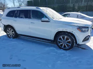 2021 Mercedes-Benz GLS with VIN 4JGFF5KE7MA352146, listed as a IAAI auction lot 41358149 with 44,767 mi miles. Bid and sale history available at carsss.com. Image 1.