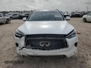 2023 Infiniti QX50 Luxe with VIN 3PCAJ5BA3PF114574, listed as a Copart auction lot 55118255 with 25,803 mi miles and Salvage title. Bid and sale history available at DreamBid. Image 5.