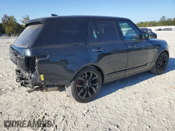 2018 Land Rover Range Rover with VIN SALGW2SE0JA514355, listed as a Copart auction lot 77074334 with 51,410 mi miles and Salvage title. Bid and sale history available at DreamBid. Image 3.