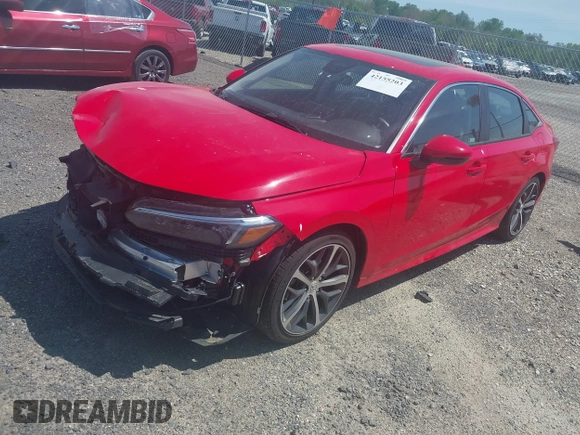 2024 Honda Civic Touring with VIN 2HGFE1F97RH302435, listed as a IAAI auction lot 42155203 with 23,494 mi miles and . Bid and sale history available at DreamBid. Image 2.