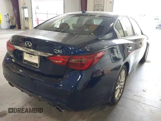 2024 Infiniti Q50 Luxe with VIN JN1EV7BR9RM631852, listed as a IAAI auction lot 40528778 with 2,862 mi miles and . Bid and sale history available at DreamBid. Image 4.