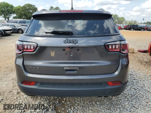 2021 Jeep Compass 80th Anniversary with VIN 3C4NJDEB5MT570640, listed as a Copart auction lot 55100885 with 47,232 mi miles and Salvage title. Bid and sale history available at DreamBid. Image 6.