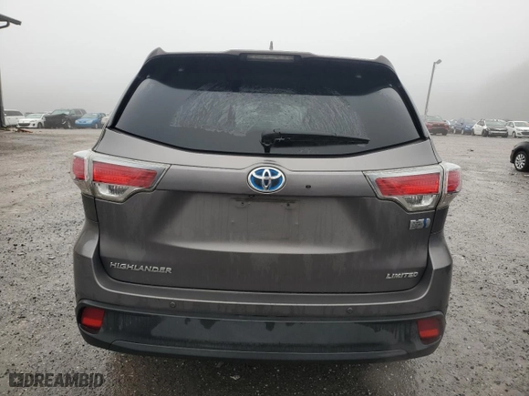 2014 Toyota Highlander Hybrid Limited with VIN 5TDDCRFHXES005835, listed as a Copart auction lot 85275264 with 186,781 mi miles and Salvage Title. Bid and sale history available at carsss.com. Image 6.