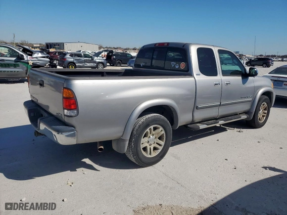 2004 Toyota Tundra SR5 with VIN 5TBRT34124S449985, listed as a Copart auction lot 49198035 with 217,987 mi miles and Salvage Title. Bid and sale history available at carsss.com. Image 3.