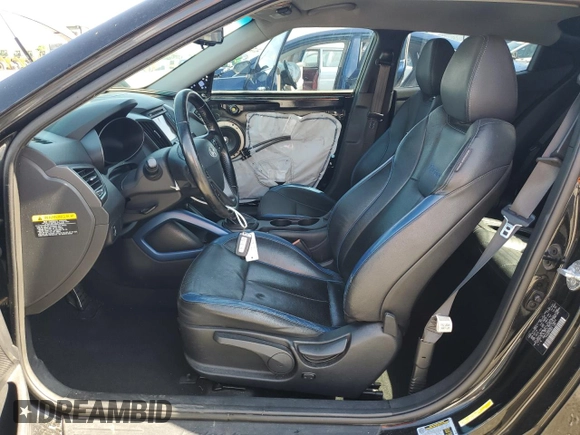 2013 Hyundai Veloster Turbo with VIN KMHTC6AE8DU178833, listed as a Copart auction lot 61944125 with 149,564 mi miles and Salvage title. Bid and sale history available at DreamBid. Image 7.