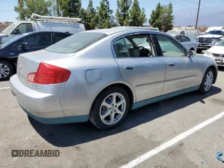 2003 Infiniti G35 w/Leather with VIN JNKCV51E93M313825, listed as a Copart auction lot 67680224 with Not Provided miles and Salvage Title. Bid and sale history available at DreamBid. Image 3.