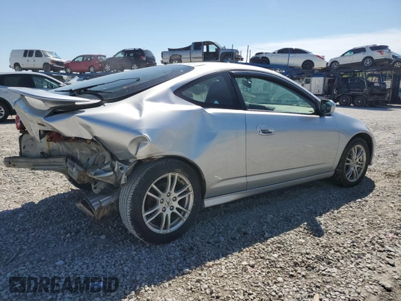 2005 Acura RSX with VIN JH4DC54845S001636, listed as a Copart auction lot 53319145 with 203,867 mi miles and Salvage title. Bid and sale history available at DreamBid. Image 3.
