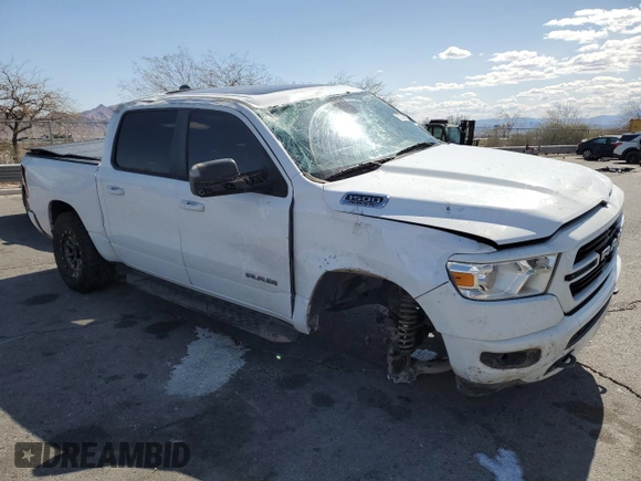 2019 Ram 1500 Big Horn with VIN 1C6SRFFT3KN645645, listed as a Copart auction lot 52038525 with 116,447 mi miles and Salvage title. Bid and sale history available at DreamBid. Image 4.