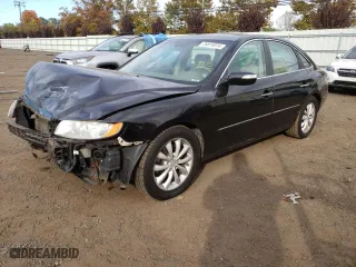 2008 Hyundai Azera Limited with VIN KMHFC46F78A263155, listed as a Copart auction lot 75874974 with 114,857 mi miles and Salvage Title. Bid and sale history available at carsss.com. Image 1.