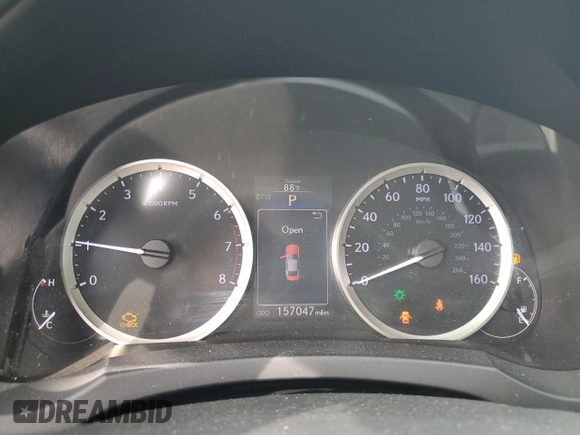 2014 Lexus IS 250 with VIN JTHBF1D21E5029444, listed as a Copart auction lot 59900835 with 157,047 mi miles and Salvage title. Bid and sale history available at DreamBid. Image 9.