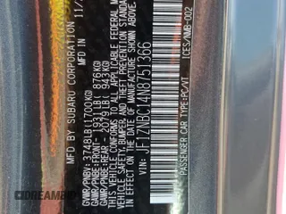 2022 Toyota 86 z VIN JF1ZNBC14N8751366, wystawiony jako Copart lot #56455295 z przebiegiem 33 138 mil mil oraz Szkoda całkowita • Salvage title. Historia ofert i sprzedaży dostępna na DreamBid. Obrazek 12.