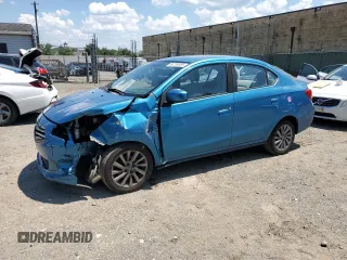 2019 Mitsubishi Mirage ES z VIN ML32F3FJ8KHF00331, wystawiony jako Copart lot #62234685 z przebiegiem 69 408 mil mil oraz Szkoda całkowita • Salvage title. Historia ofert i sprzedaży dostępna na DreamBid. Obrazek 1.