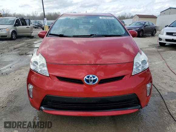 2013 Toyota Prius One with VIN JTDKN3DU5D1697495, listed as a Copart auction lot 51701235 with 180,201 mi miles and Salvage Title. Bid and sale history available at carsss.com. Image 5.