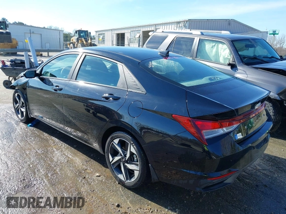 2023 Hyundai Elantra SEL with VIN KMHLS4AG7PU572241, listed as a IAAI auction lot 41489854 with 34,327 mi miles and . Bid and sale history available at DreamBid. Image 3.