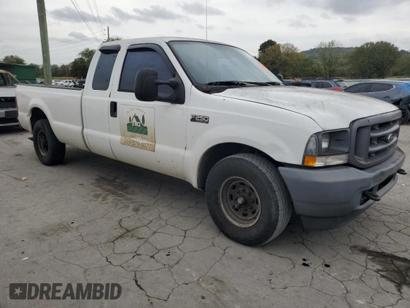 2004 Ford Super Duty F-250 XL with VIN 1FTNX20L34EB62317, listed as a Copart auction lot 72963674 with 238,694 mi miles and Clean Title. Bid and sale history available at carsss.com. Image 4.