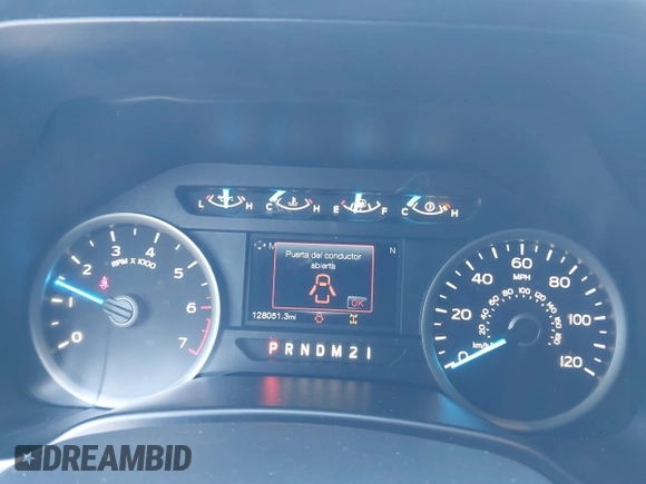 2017 Ford F-150 XL with VIN 1FTFX1EF9HKE56619, listed as a IAAI auction lot 41802575 with 128,051 mi miles. Bid and sale history available at carsss.com. Image 7.