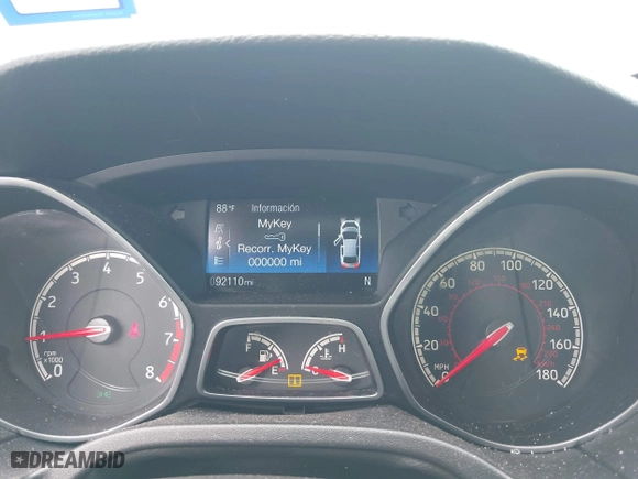 2015 Ford Focus ST with VIN 1FADP3L9XFL356641, listed as a IAAI auction lot 41928846 with 92,110 mi miles. Bid and sale history available at carsss.com. Image 7.