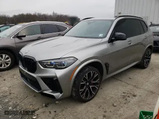 2022 BMW X5 M with VIN 5YMJU0C00N9J38278, listed as a Copart auction lot 38220214 with 18,521 mi miles. Bid and sale history available at carsss.com. Image 1.