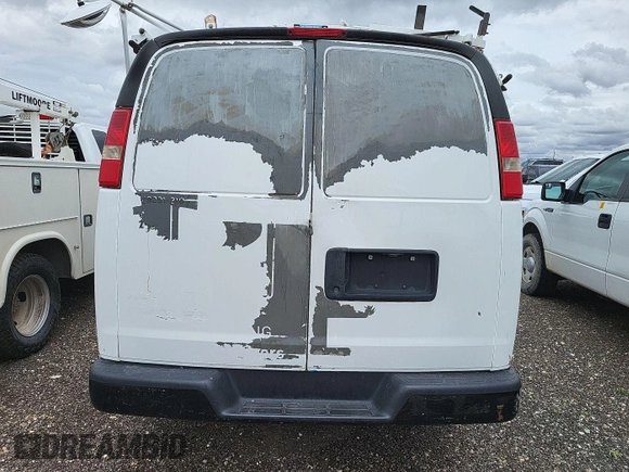 2010 Chevrolet Express Cargo with VIN 1GCZGFBA7A1166586, listed as a IAAI auction lot 42670844 with 161,614 mi miles and . Bid and sale history available at DreamBid. Image 22.