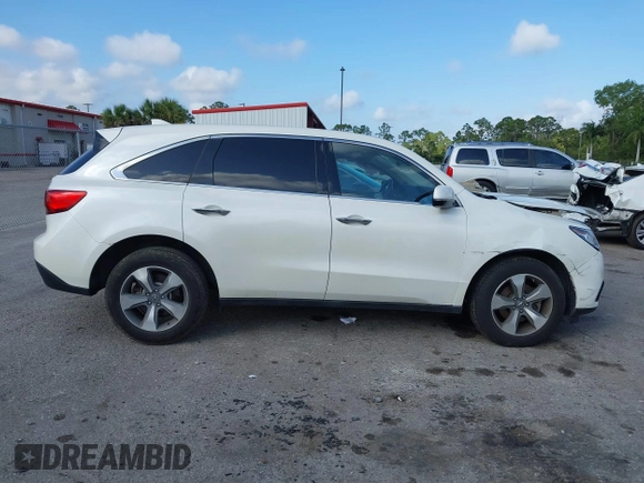 2016 Acura MDX with VIN 5FRYD3H24GB004738, listed as a IAAI auction lot 41571742 with 50,007 mi miles. Bid and sale history available at carsss.com. Image 14.
