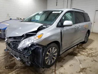 2020 Toyota Sienna XLE with VIN 5TDDZ3DC7LS251760, listed as a Copart auction lot 60125385 with 62,326 mi miles and Salvage title. Bid and sale history available at DreamBid. Image 1.