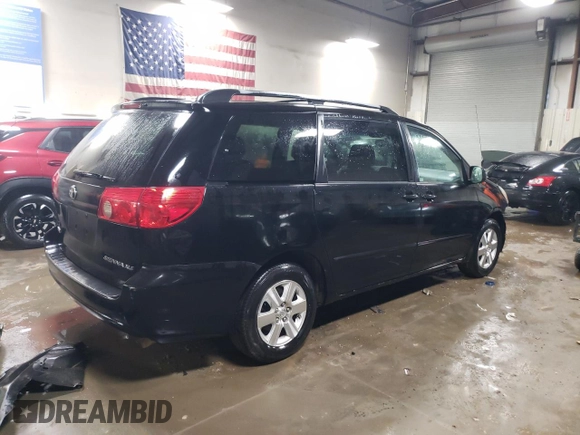 2008 Toyota Sienna XLE with VIN 5TDZK22C78S216036, listed as a Copart auction lot 47835365 with 176,325 mi miles and Salvage Title. Bid and sale history available at carsss.com. Image 3.