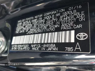 2016 Toyota Prius One with VIN JTDKDTB39G1119790, listed as a IAAI auction lot 41975362 with 132,904 mi miles and . Bid and sale history available at DreamBid. Image 9.