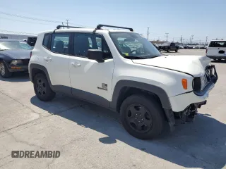 2018 Jeep Renegade Sport with VIN ZACCJBAB2JPJ53896, listed as a Copart auction lot 62912805 with 105,214 mi miles and Salvage title. Bid and sale history available at DreamBid. Image 4.