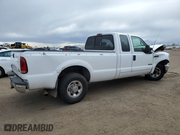2002 Ford F-250 XL with VIN 1FTNX20F02EB92592, listed as a Copart auction lot 55834145 with 299,524 mi miles and Salvage title. Bid and sale history available at DreamBid. Image 3.