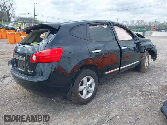 2012 Nissan Rogue S with VIN JN8AS5MV3CW400500, listed as a IAAI auction lot 41945467 with 118,505 mi miles and . Bid and sale history available at DreamBid. Image 4.