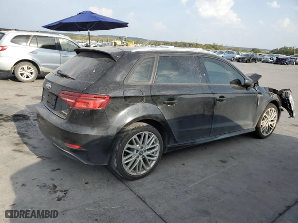 2018 Audi A3 Sportback e-tron Premium with VIN WAUUPBFF4JA062580, listed as a Copart auction lot 65114673 with NaN miles. Bid and sale history available at carsss.com. Image 3.