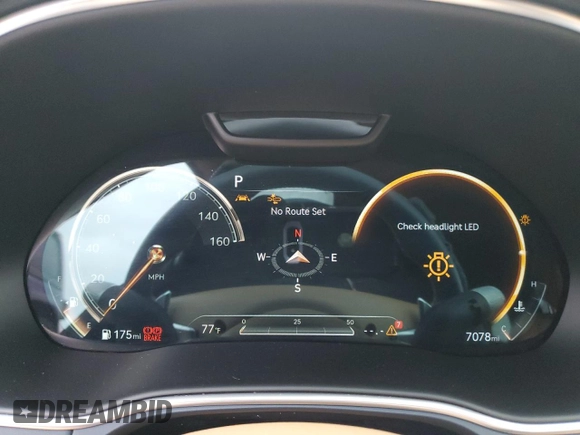 2021 Genesis GV80 Advanced Plus with VIN KMUHCESC1MU037889, listed as a Copart auction lot 37614693 with 7,078 mi miles and . Bid and sale history available at DreamBid. Image 9.