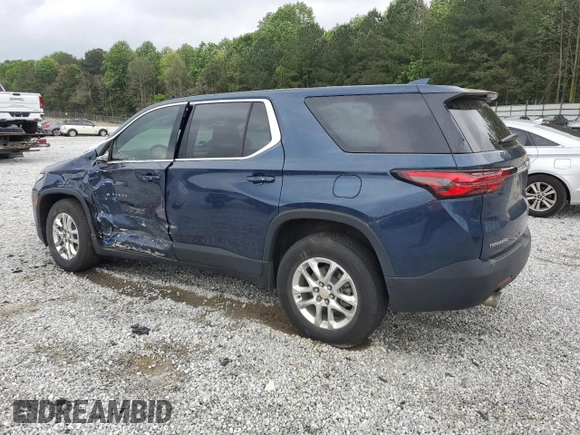 2022 Chevrolet Traverse LS with VIN 1GNERFKW7NJ137154, listed as a Copart auction lot 53949025 with 60,404 mi miles and Salvage title. Bid and sale history available at DreamBid. Image 2.