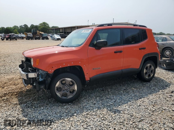 2017 Jeep Renegade Sport with VIN ZACCJBAB6HPF18061, listed as a Copart auction lot 59039595 with 95,431 mi miles and Salvage title. Bid and sale history available at DreamBid. Image 1.