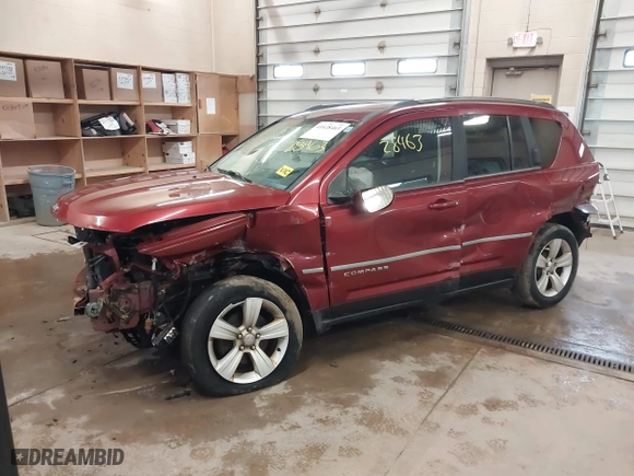 2014 Jeep Compass Latitude with VIN 1C4NJCEB2ED502667, listed as a IAAI auction lot 41628463 with 129,790 mi miles. Bid and sale history available at carsss.com. Image 18.