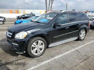 2012 Mercedes-Benz GL-Class GL 450 with VIN 4JGBF7BE9CA775884, listed as a Copart auction lot 81447043 with 163,514 mi miles and Salvage Title. Bid and sale history available at carsss.com. Image 1.